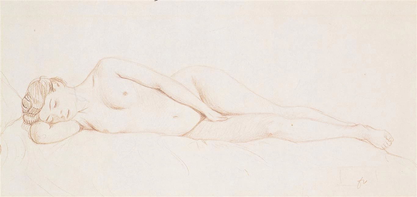 Félix Vallotton - 325, Nudo femminile sdraiato